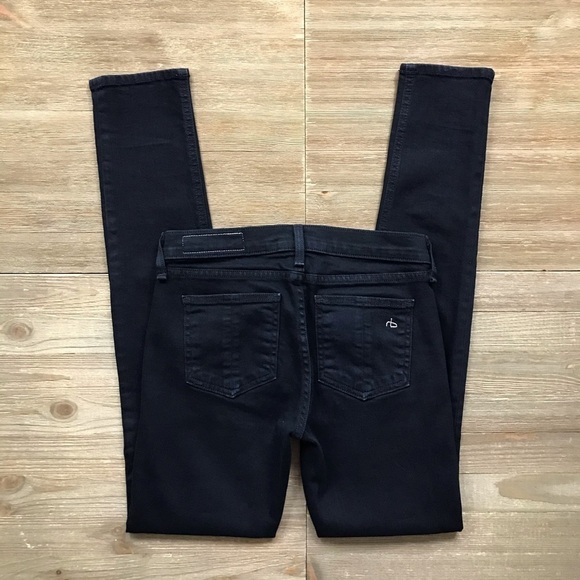 Rag & Bone Skinny Jeans in Coal - Picture 4 of 7